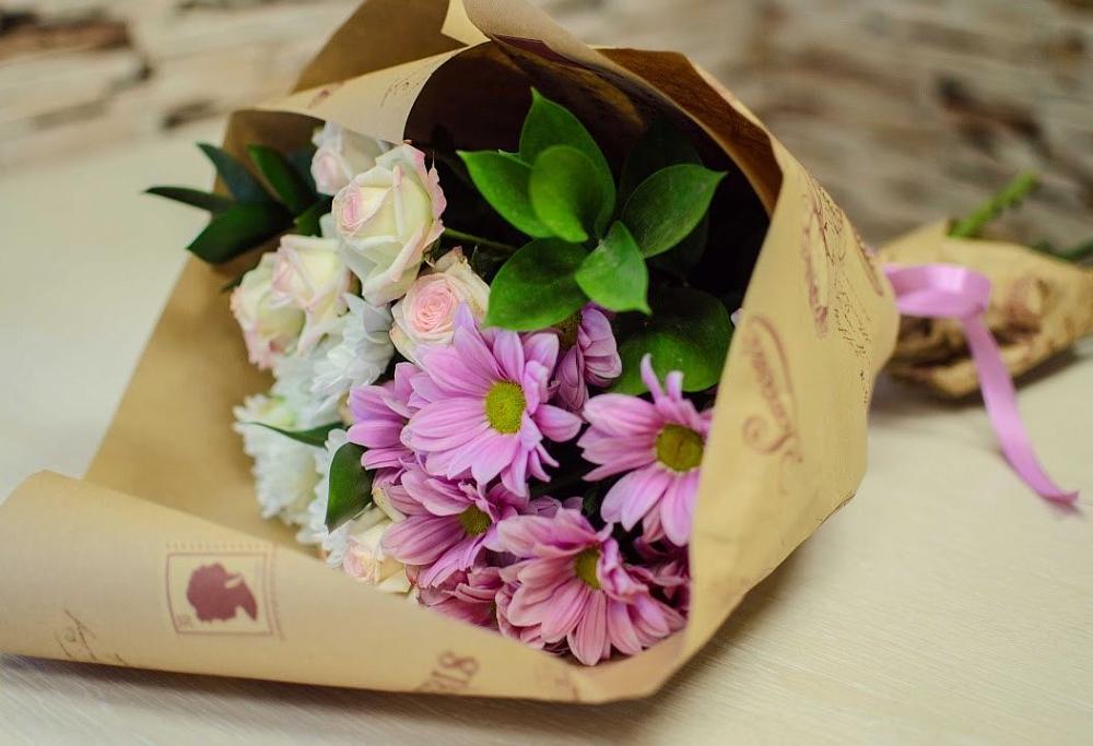 Букет цветов из: Розы и Хризантемы в Железнодорожный Подольского района