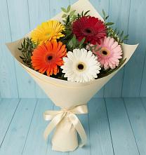 Букет цветов из:  Герберы в Железнодорожный Подольского района