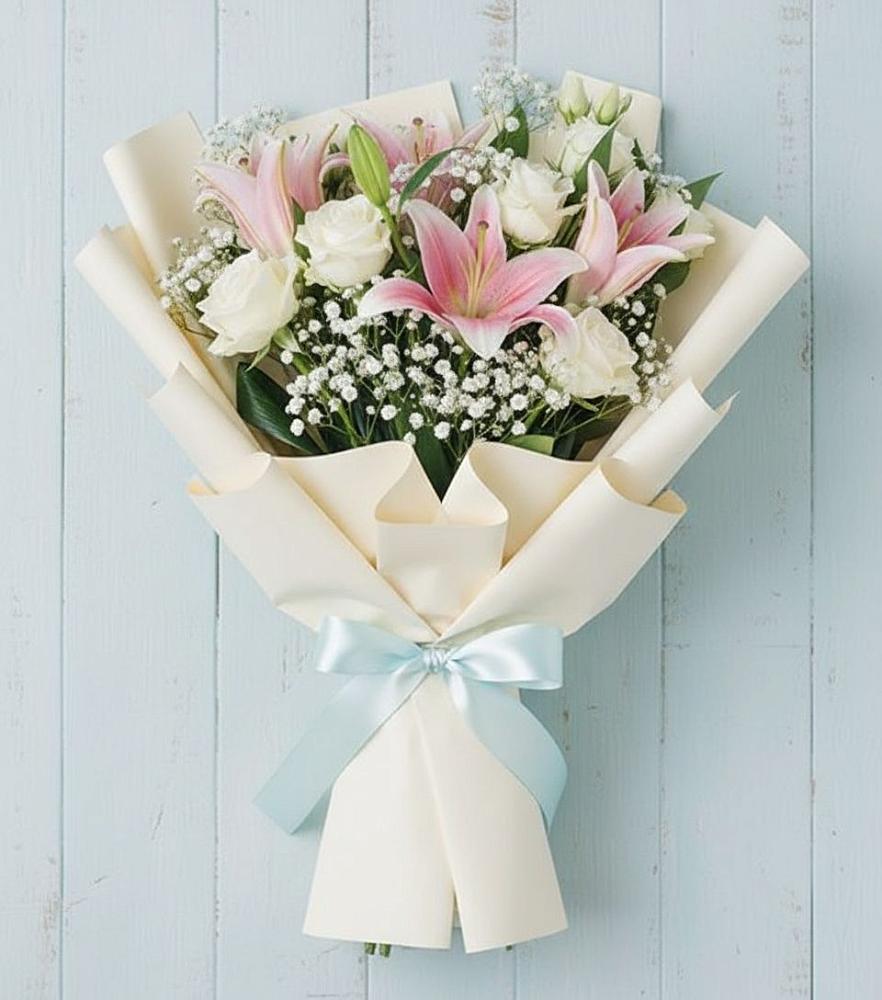 Букет Лилии в Железнодорожный Подольского района Букет цветов из: Лилии в Железнодорожный Подольского района