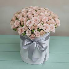 Композиция утонченная красота в Железнодорожный Подольского района Цветочная композиция из Розы в шляпной коробке в Железнодорожный Подольского района
