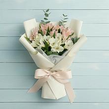 Букет цветов из:  Альстромерии в Железнодорожный Подольского района