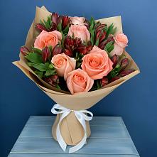 Букет цветов из:  Розы и Альстромерии #REPLACE_PRED# Железнодорожный Подольского района