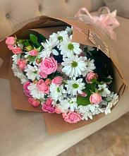 Букет цветов из:  Розы и Хризантемы в Железнодорожный Подольского района