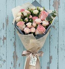 Букет нежный и розовый в Железнодорожный Подольского района Букет цветов из:  Розы в Железнодорожный Подольского района