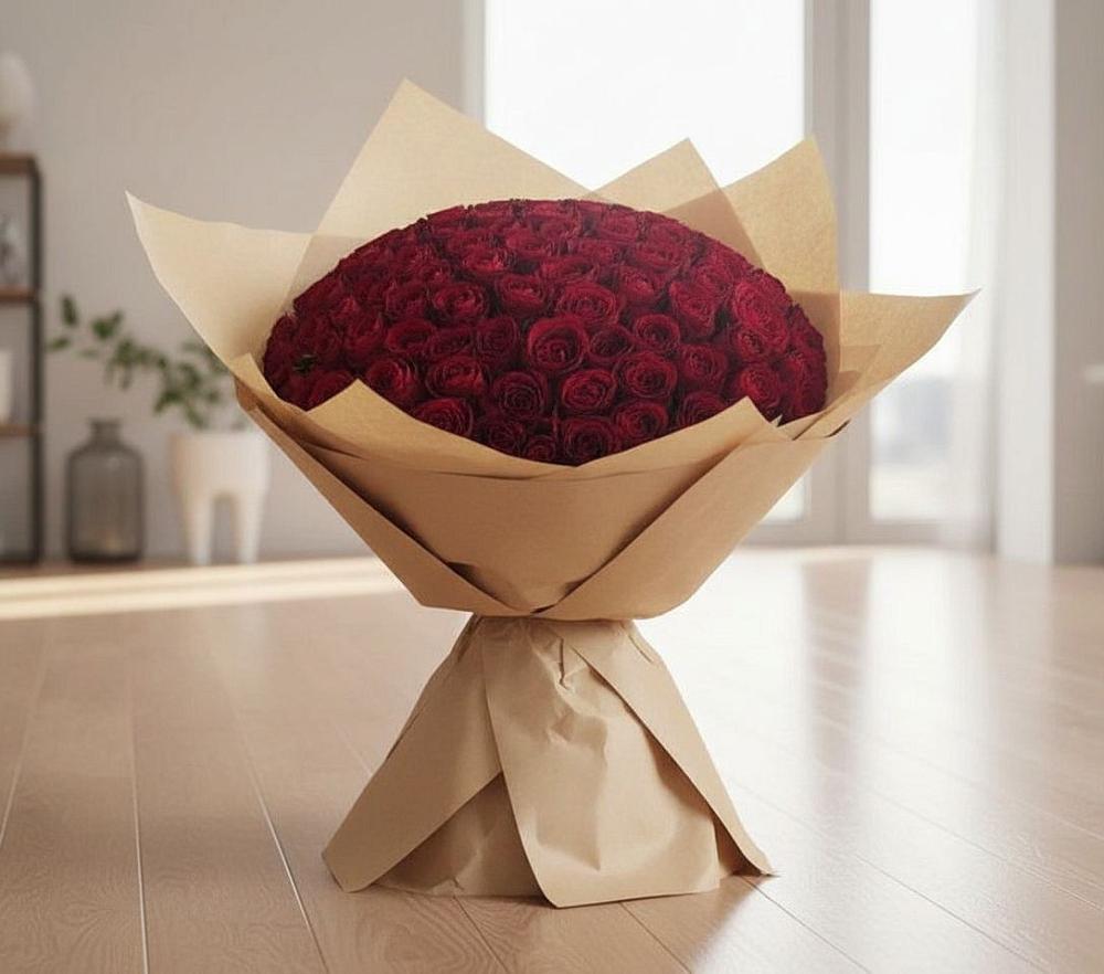 101 Красная роза в Железнодорожный Подольского района Букет 101 Красная роза в Железнодорожный Подольского района