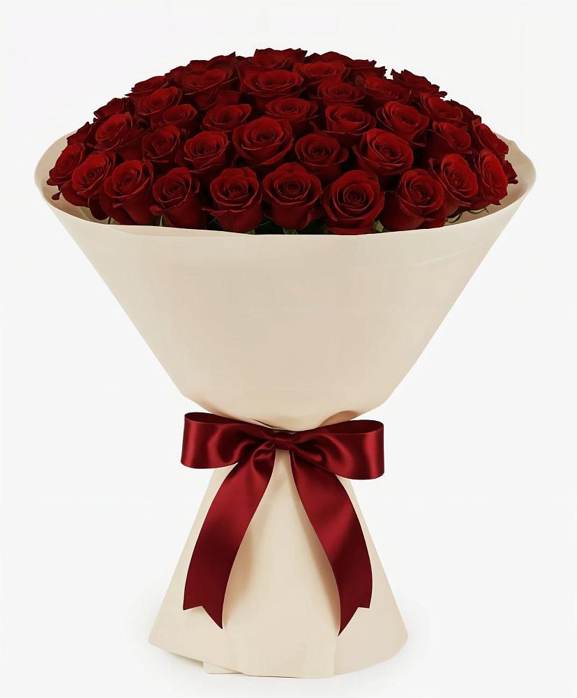 101 Бордовая роза Блэк Бакарра в Железнодорожный Подольского района Букет 101 Бордовая роза Блэк Бакарра в Железнодорожный Подольского района