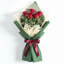 Букет рубиновое очарование в Железнодорожный Подольского района Букет цветов из:  Розы в Железнодорожный Подольского района