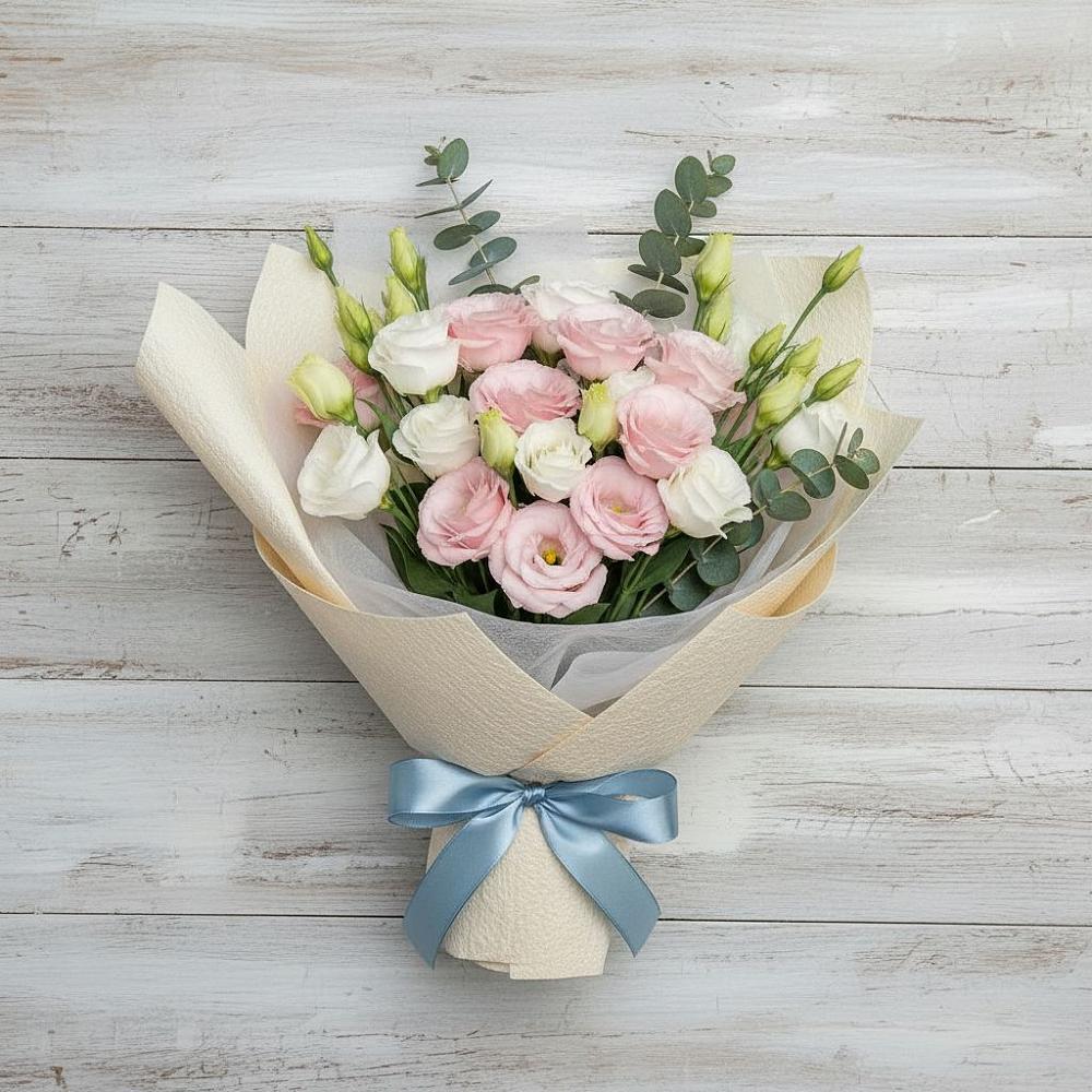 Букет цветов из: Лизиантусы в Железнодорожный Подольского района